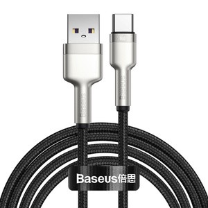 USB kabelis USB-C "Baseus Cafule", 66 W, 2 m (juodas)