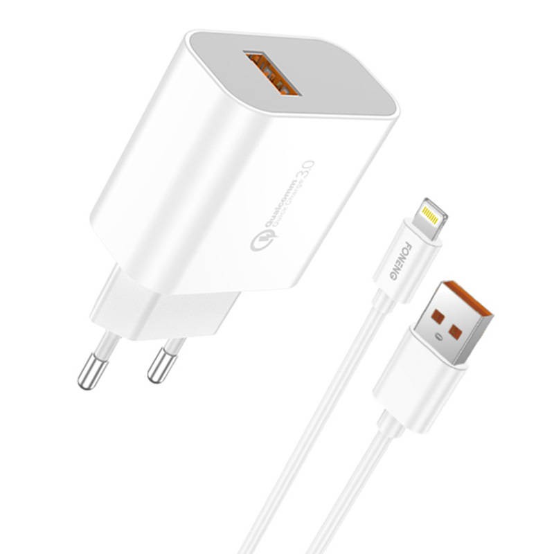 Įkroviklis QC3.0 USB Foneng EU46 iPhone