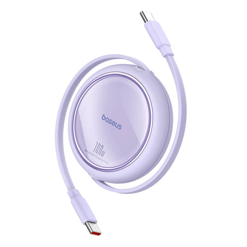 Kabelis USB-C į USB-C "Baseus Free2Draw", PD, 100 W, 1 m (violetinis)