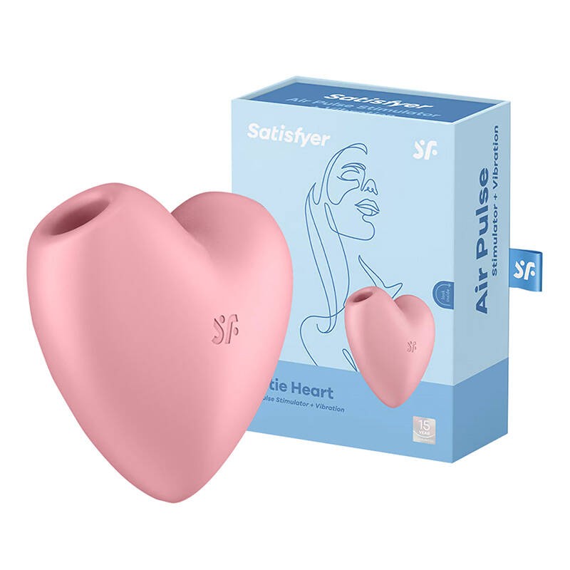 Klitoriaus masažuoklis "Cutie Heart Light Red Satisfyer" (rožinis)