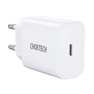"Choetech Q5004 EU USB-C tinklo įkroviklis, 20 W (baltas)