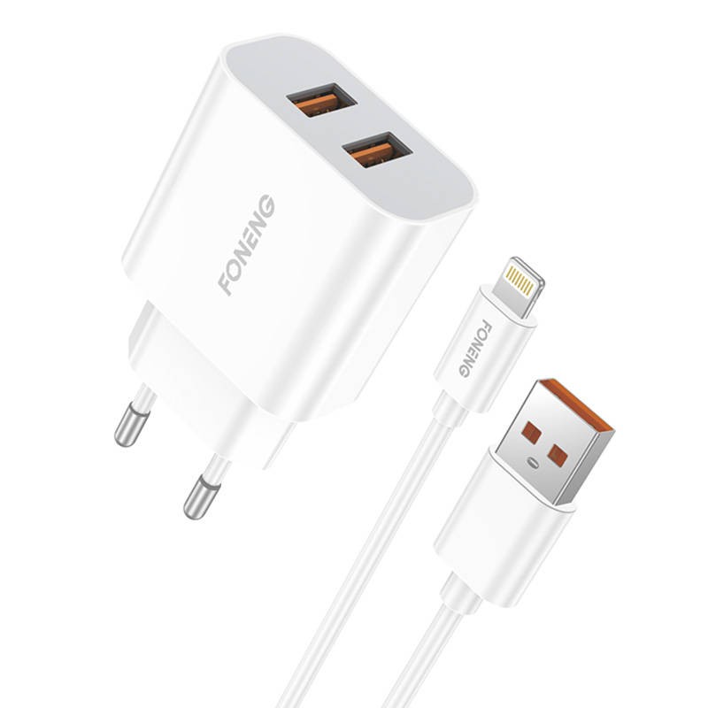 Dvigubas USB įkroviklis Foneng EU45 iPhone