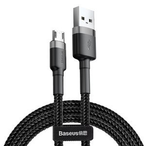 "Baseus Cafule" USB kabelis "Micro 2A" 3 m pilka+juoda