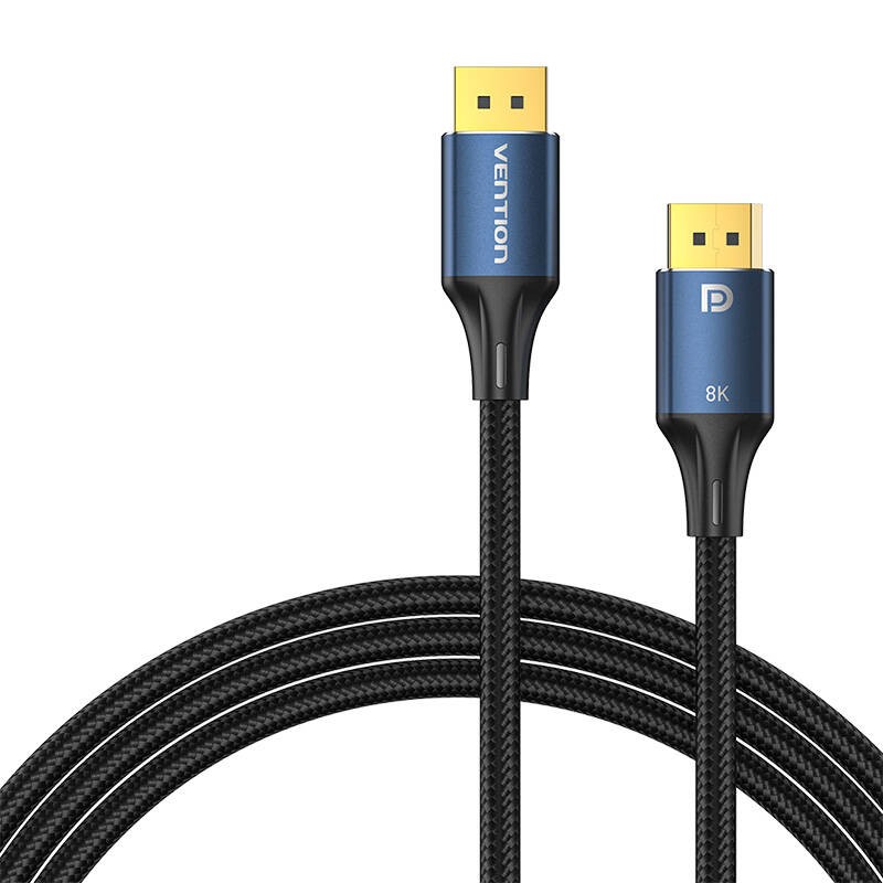 HD DisplayPort 8K kabelis 1 m Vention HCELF (mėlynas)