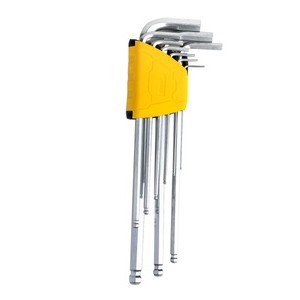 Šešiakampių raktų rinkiniai 1,5-10 mm "Deli Tools" EDL3080 (sidabrinis)