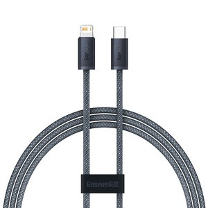 "Baseus Dynamic Series" kabelis USB-C į "Lightning", 20 W, 1 m (pilkas)