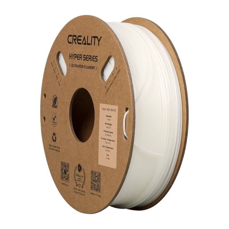 "Hyper ABS Filament Creality" (baltas)