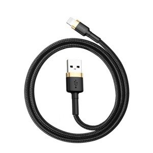 "Baseus Cafule" kabelis USB Lightning 2.4A 1 m (auksinis+juodas)
