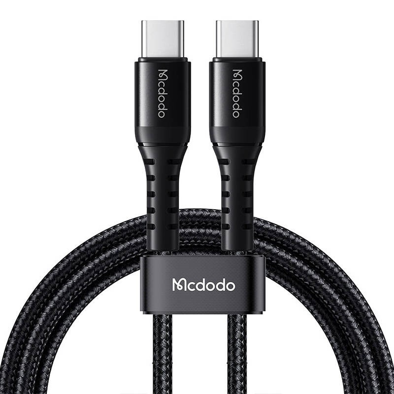 Kabelis USB-C į USB-C Mcdodo CA-5640, 60W, 0,2 m (juodas)