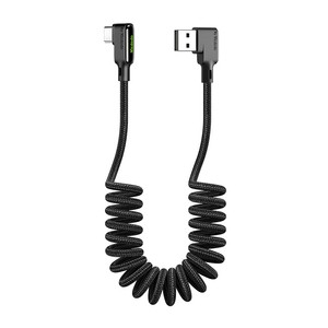 USB ir USB-C kabelis, "Mcdodo CA-7310", kampinis, 1,8 m (juodas)