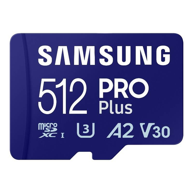 Atminties kortelė "Samsung Pro PLUS microSDXC 512GB 180/130 MB/s UHS-I U3" (MB-MD512SA/EU)