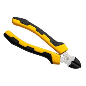 Įstrižinės replės 7" "Deli Tools" EDL2207 (geltonos spalvos)