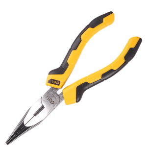 Ilgosios replės 6" Deli Tools EDL2106 (geltonos spalvos)