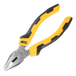 Kombinuotos replės 6" Deli Tools EDL2006 (geltonos spalvos)