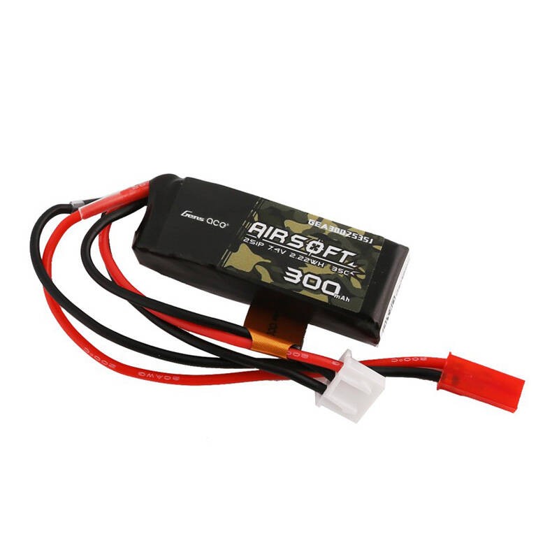 Gens ace 25C 3000mAh 2S2P 7.4V balno Airsoft Gun Lipo baterija su Mini Deans(T) kištuku