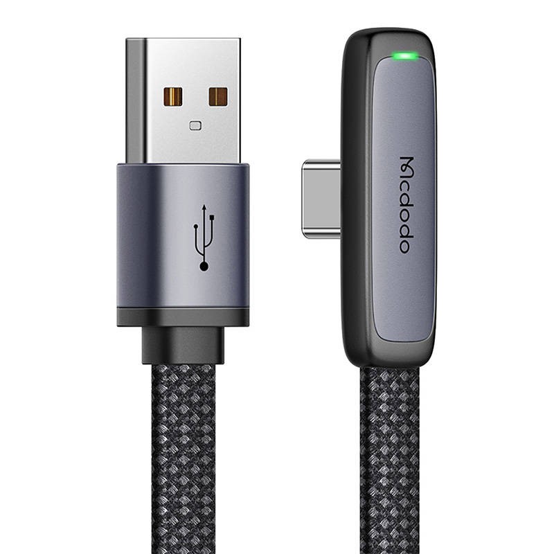 USB ir USB-C kabelis Mcdododo CA-3341 6A 90 laipsnių 1,8 m