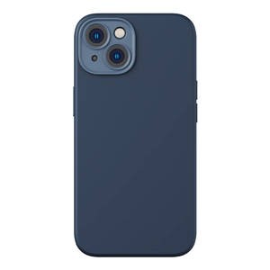"Baseus Liquid Silica" magnetinio dėklo ir grūdinto stiklo rinkinys "iPhone 14 Plus" (mėlynas)