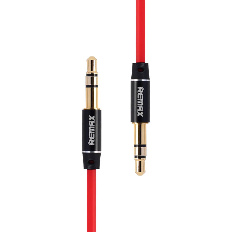 Mini jack 3,5 mm AUX kabelis Remax RL-L200 2 m (raudonas)