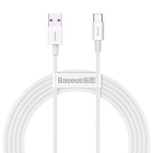 "Baseus Superior" serijos kabelis iš USB į USB-C, 66 W, 2 m (baltas)