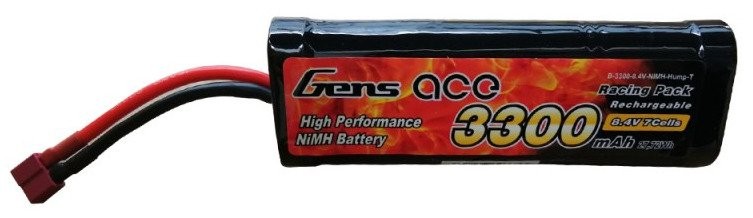 "Gens Ace" 3300 mAh 8,4 V NiMH "Hump T-Dean" akumuliatorius