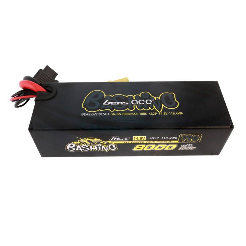 Gens ace 8000mAh 14.8V 100C 4S2P Lipo akumuliatorių paketas