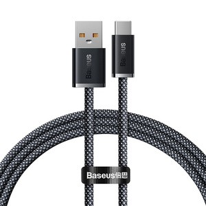 Kabelis USB-USB-C "Baseus Dynamic Series", 100 W, 1 m (pilkas)