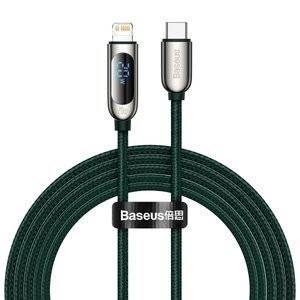 USB-C laidas "Lightning Baseus" ekranui, PD, 20 W, 2 m (žalias)