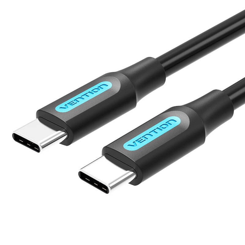 USB-C 2.0 kabelis "Vention COSBG" 1,5 m juodas PVC