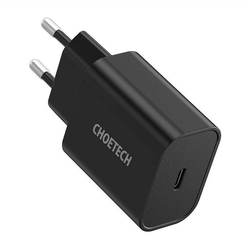 Maitinimo tinklo įkroviklis "Choetech Q5004 EU USB-C, 20 W (juodas)