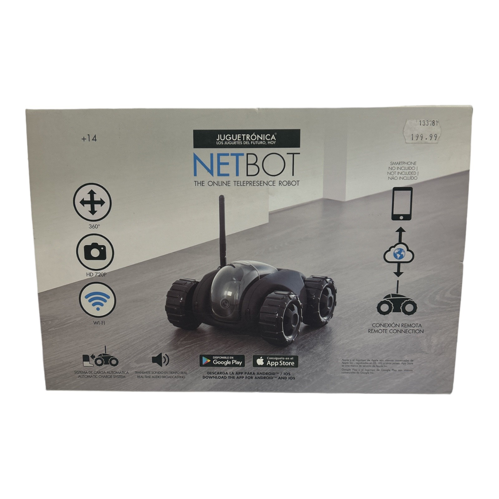 JUG0287 NETBOT JUGUETRONICA R/C automobilis su HD kamera