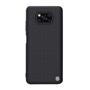 "Nillkin" tekstūruotas dėklas, skirtas "Xiaomi POCO X3 NFC" / "X3 Pro" (juodas)