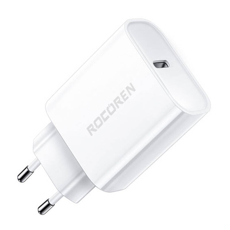 Greitasis įkroviklis "Rocoren PD" 20W USB-C (baltas)