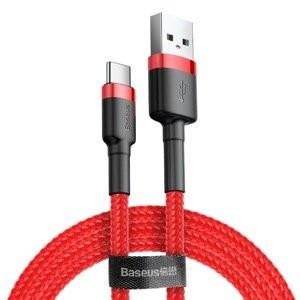 "Baseus Cafule" kabelis USB-C 3A 1 m (raudonas)