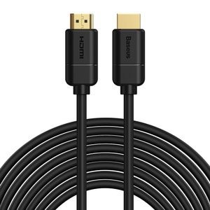 "Baseus" 2x HDMI 2.0 4K 30Hz kabelis, 3D, HDR, 18Gbps, 8 m (juodas)