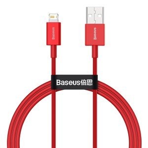 "Baseus Superior" serijos USB ir iP 2.4A 1 m kabelis (raudonas)