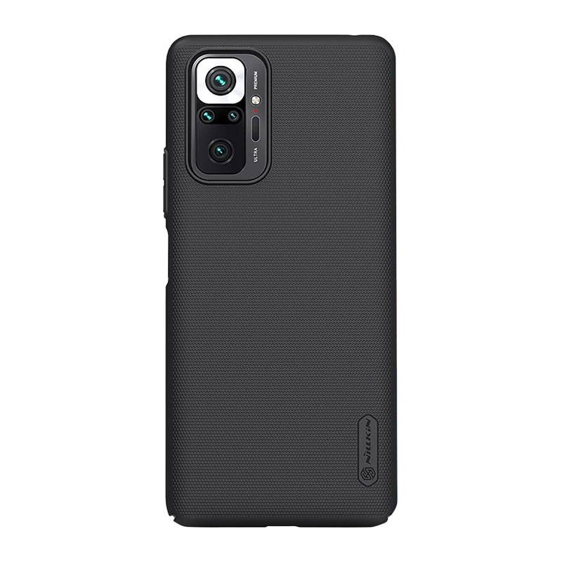 "Nillkin Super Frosted Shield" dėklas, skirtas "Xiaomi Redmi Note 10 Pro/10 Pro Max" (juodas)