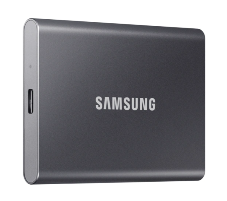 Samsung MU-PC1T0T/WW Portable SSD T7 USB 3.2 1TB Silver | Portable SSD | T7 | 1000 GB | USB 3.2 | Silver