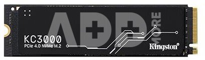 SSD|KINGSTON|4TB|Write speed 7000 MBytes/sec|Read speed 7000 MBytes/sec|MTBF 1800000 hours|SKC3000D/4096G
