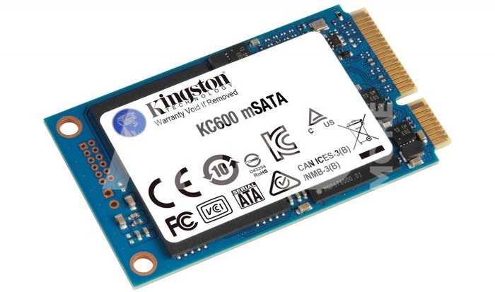Kingston KC600 512 GB, SSD interface mSATA, Write speed 520 MB/s, Read speed 550 MB/s