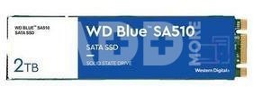 SSD|WESTERN DIGITAL|Blue SA510|2TB|SATA 3.0|3D NAND|Write speed 520 MBytes/sec|Read speed 560 MBytes/sec|M.2|TBW 500 TB|MTBF 1750000 hours|WDS200T3B0B