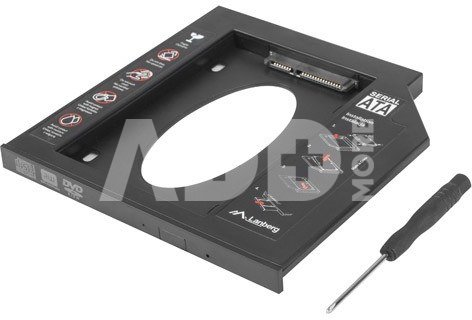 Lanberg Slim Mounting Frame for 2,5 inch. drive to 5,25 inch.