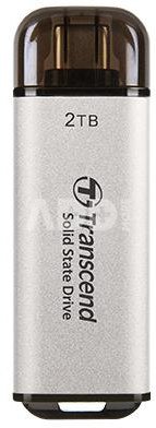 External SSD|TRANSCEND|ESD300|2TB|USB-C|Write speed 950 MBytes/sec|Read speed 1500 MBytes/sec|TS2TESD300S