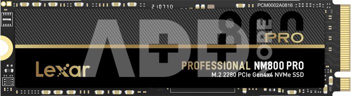 Lexar NM800 PRO with Heatsink 512 GB, SSD form factor M.2 2280, SSD interface M.2 NVMe 1.4, Write speed 3500 MB/s, Read speed 7450 MB/s