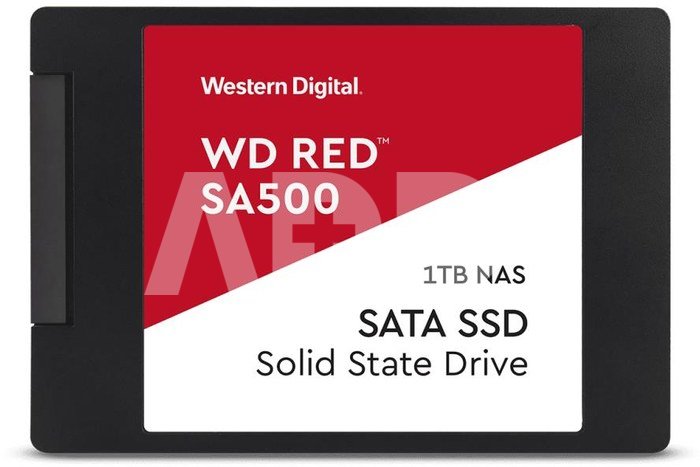 SSD|WESTERN DIGITAL|Red|1TB|SATA 3.0|Write speed 530 MBytes/sec|Read speed 560 MBytes/sec|2,5"|TBW 600 TB|MTBF 2000000 hours|WDS100T1R0A
