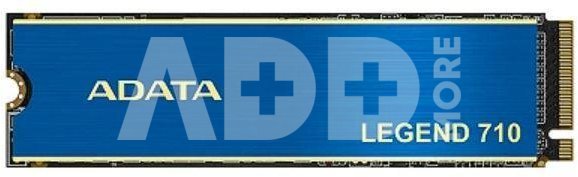 SSD|ADATA|LEGEND 710|256GB|M.2|PCIE|NVMe|3D NAND|Write speed 1000 MBytes/sec|Read speed 2100 MBytes/sec|TBW 65 TB|MTBF 1500000 hours|ALEG-710-256GCS