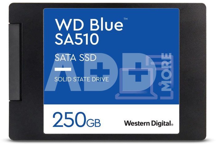 SSD|WESTERN DIGITAL|SA510|250GB|SATA 3.0|Write speed 440 MBytes/sec|Read speed 555 MBytes/sec|2,5"|TBW 100 TB|MTBF 1750000 hours|WDS250G3B0A