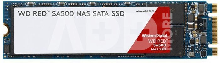SSD|WESTERN DIGITAL|Red|2TB|M.2|SATA 3.0|Write speed 530 MBytes/sec|Read speed 560 MBytes/sec|2.38mm|TBW 1300 TB|MTBF 2000000 hours|WDS200T1R0B
