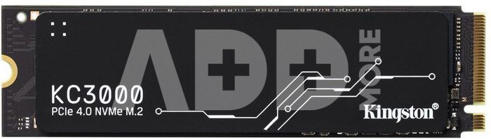 SSD|KINGSTON|KC3000|512GB|M.2|NVMe|3D TLC|Write speed 3900 MBytes/sec|Read speed 7000 MBytes/sec|TBW 400 TB|MTBF 1800000 hours|SKC3000S/512G