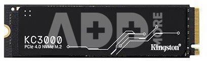 SSD|KINGSTON|KC3000|2TB|M.2|NVMe|3D TLC|Write speed 7000 MBytes/sec|Read speed 7000 MBytes/sec|MTBF 1800000 hours|SKC3000D/2048G
