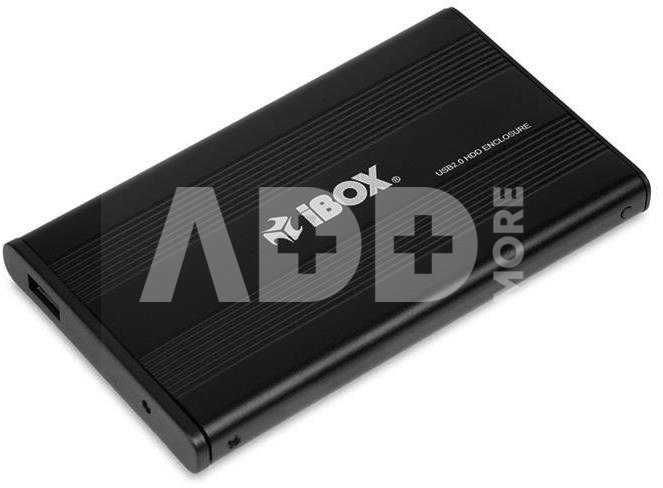 iBOX Housing HD-01 ZEW. 2.5 "USB 2.0 IEU2F01 (2.5"; USB 2.0; Aluminum; black)